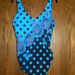 Women's  Fabo One Piece Skirt Front Swimsuit